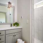 modern bathroom tile surround modular home built heritage homes of nebraska