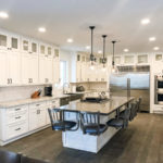 custom white cabinet features modular homes