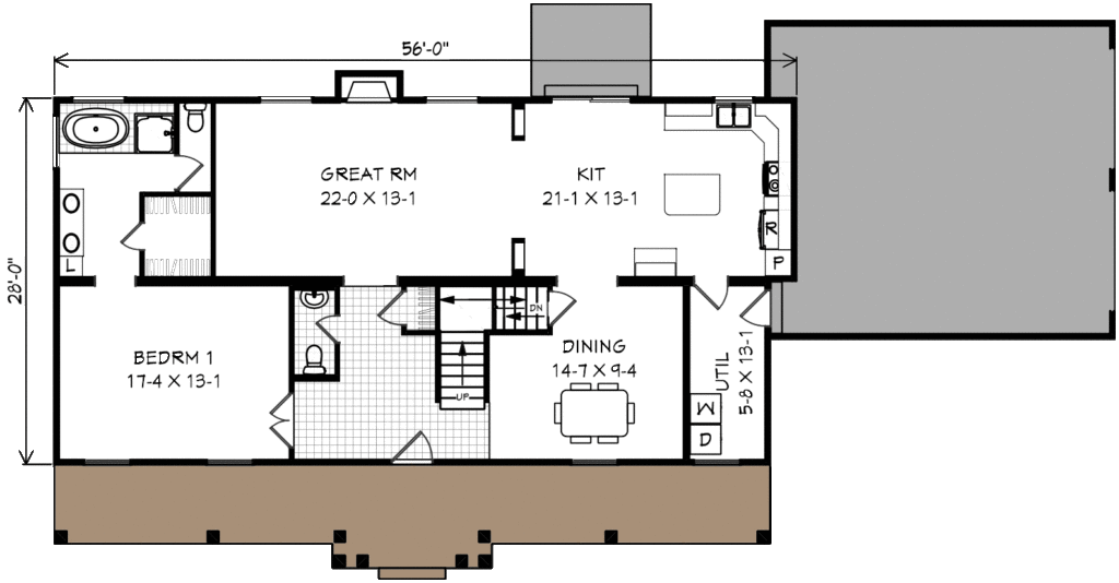 two story floor plan