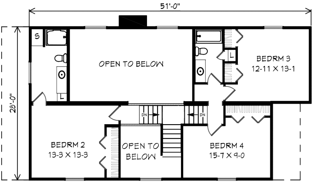 two story floor plan