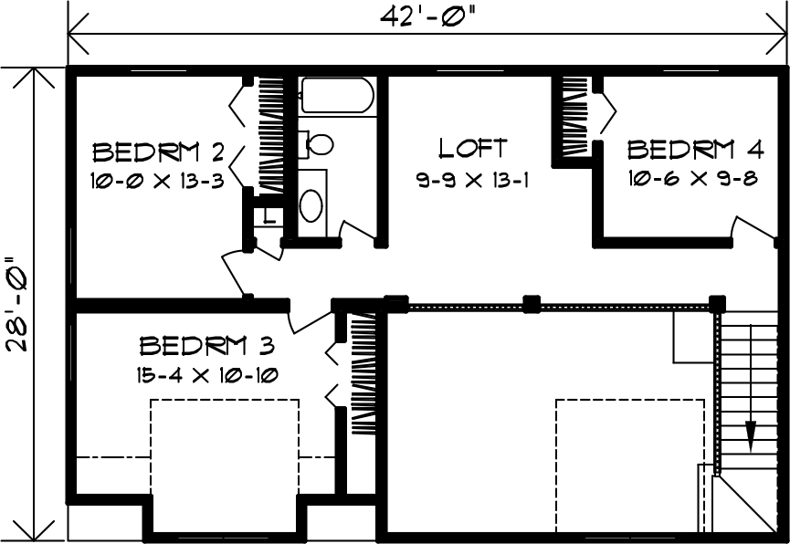 two story modular home floor plan
